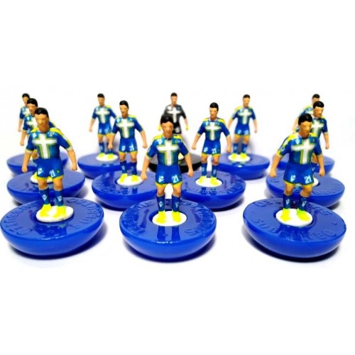 Subbuteo Andrew Table Soccer Asteras Tripolis 1821-2021 Centenary kit on Classic Hasbro bases